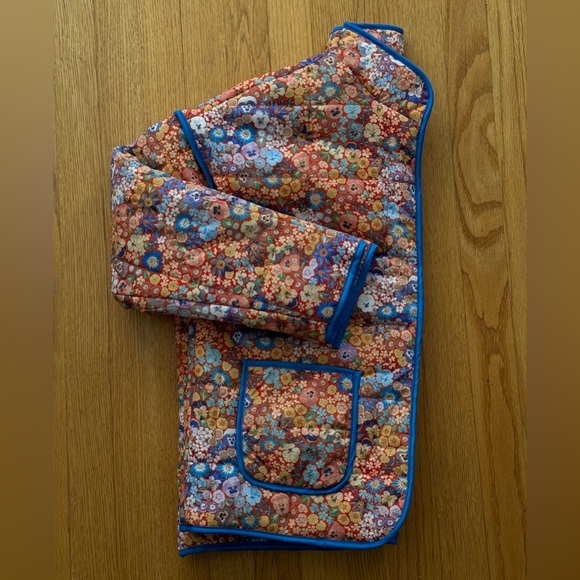 Dolman Quilted Puff Jacket, Floral Lightweight - Picture 5 of 8